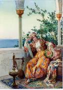 unknow artist, Arab or Arabic people and life. Orientalism oil paintings 569